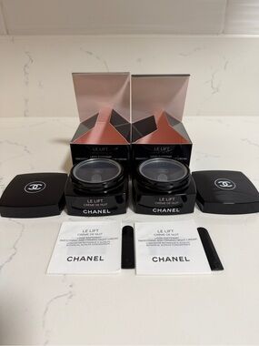 2 CHANEL Le Lift Crème de Nuit EMPTY jars